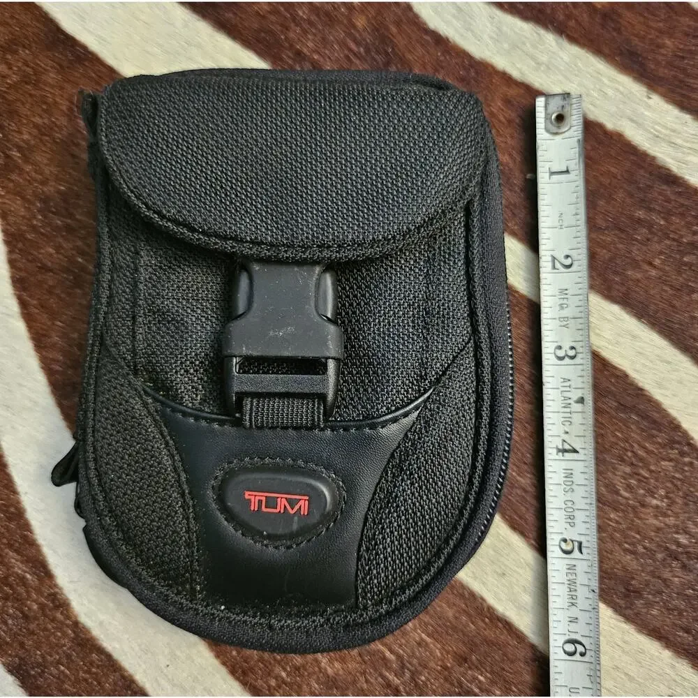 TUMI Ballistic Nylon Mini Travel Pouch EDC Organizer Cross Body